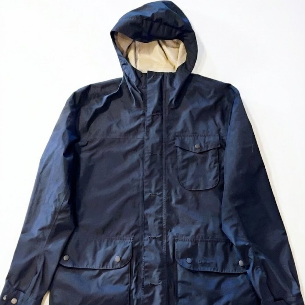 Barbour Sandbridge Casual Jacket Navy Medium MWB0423NY71 Waterproof Parka